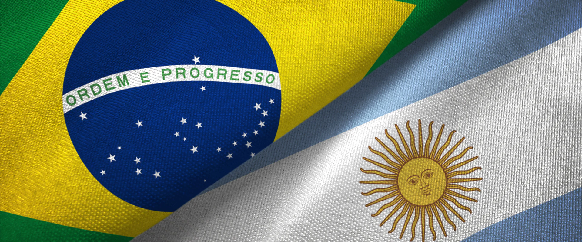 Bildbeschreibung / description: Delegationsreise in die Mercosur-Länder Argentinien und Brasilien. Das Bild zeigt die Flagge der beiden Länder.