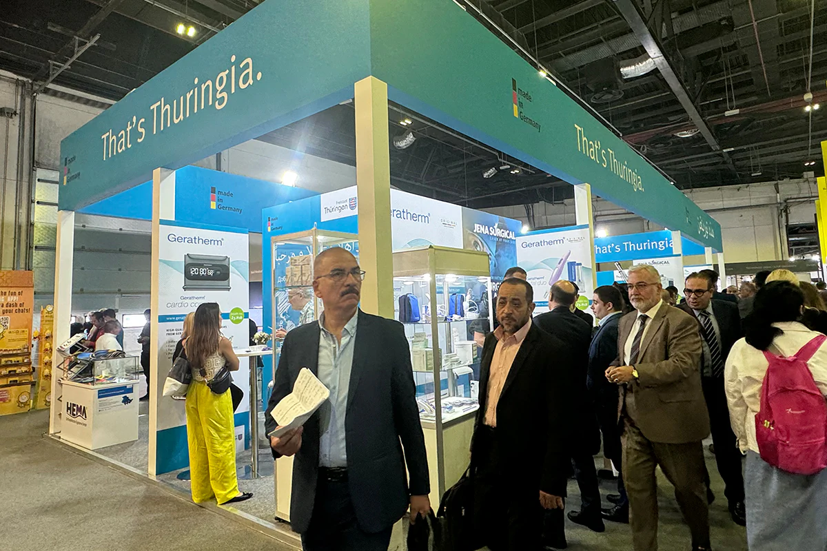 Thüringer Gemeinschaftsstand auf der Arab Health | Bild: LEG Thüringen Thüringer Gemeinschaftsstand auf der Arab Health